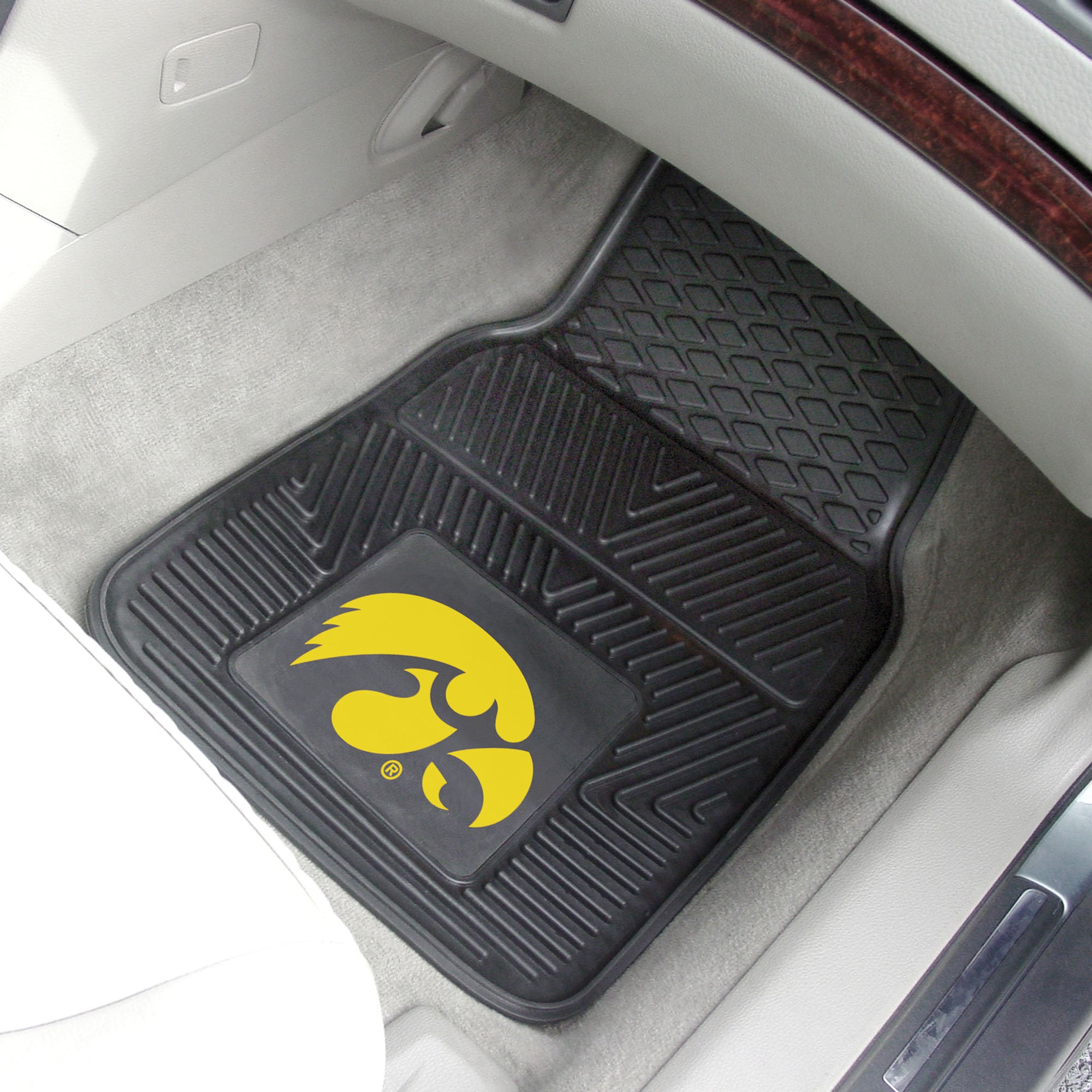 Iowa Hawkeyes Heavy Duty Car Mat Set - 2 Pieces