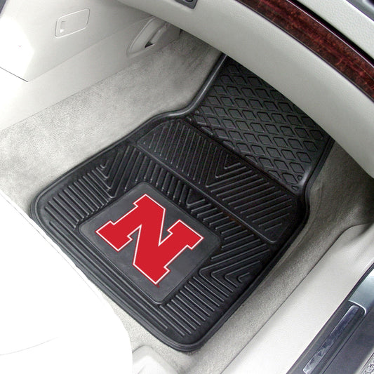 Nebraska Cornhuskers Heavy Duty Car Mat Set - 2 Pieces - Nebraska