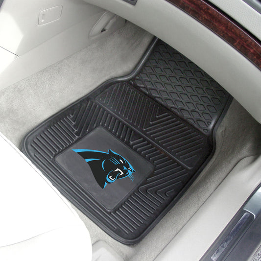 Carolina Panthers Heavy Duty Car Mat Set - 2 Pieces - Carolina Panthers