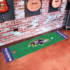 Baltimore Ravens Putting Green Mat - 1.5ft. x 6ft. - Baltimore Ravens