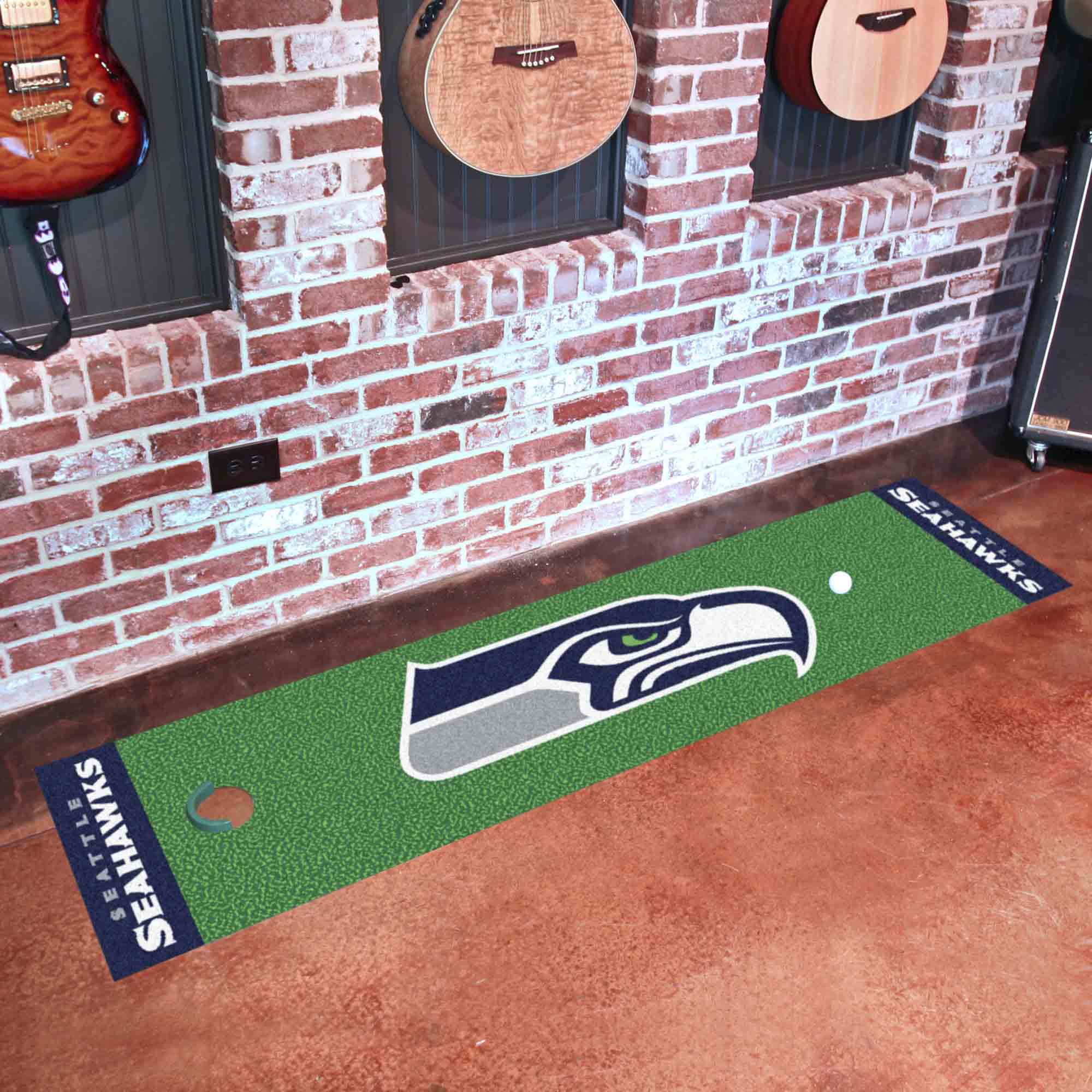 Seattle Seahawks Putting Green Mat - 1.5ft. x 6ft.