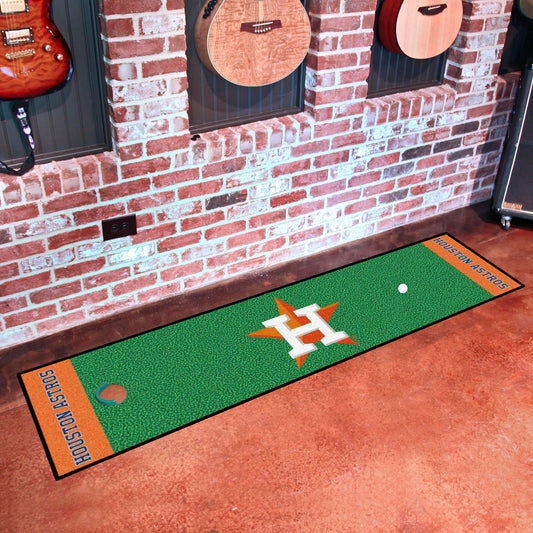 Houston Astros Putting Green Mat - 1.5ft. x 6ft. - Houston Astros