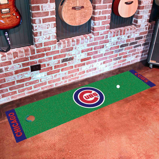 Chicago Cubs Putting Green Mat - 1.5ft. x 6ft. - Chicago Cubs