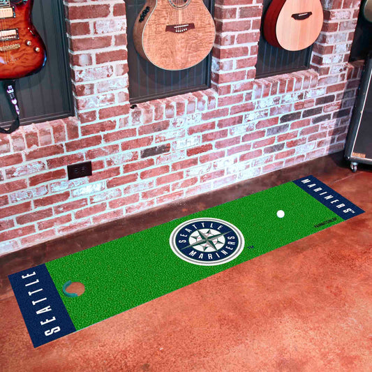 Seattle Mariners Putting Green Mat - 1.5ft. x 6ft.