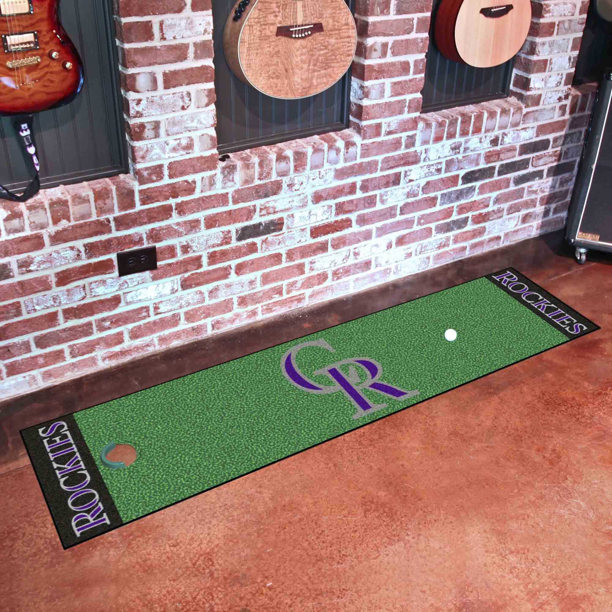 Colorado Rockies Putting Green Mat - 1.5ft. x 6ft. - Colorado Rockies