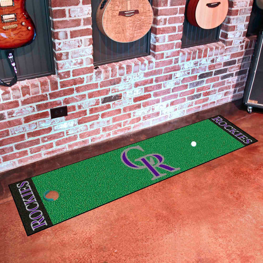 Colorado Rockies Putting Green Mat - 1.5ft. x 6ft. - Colorado Rockies