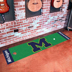 Michigan Wolverines Putting Green Mat - 1.5ft. x 6ft. - Michigan