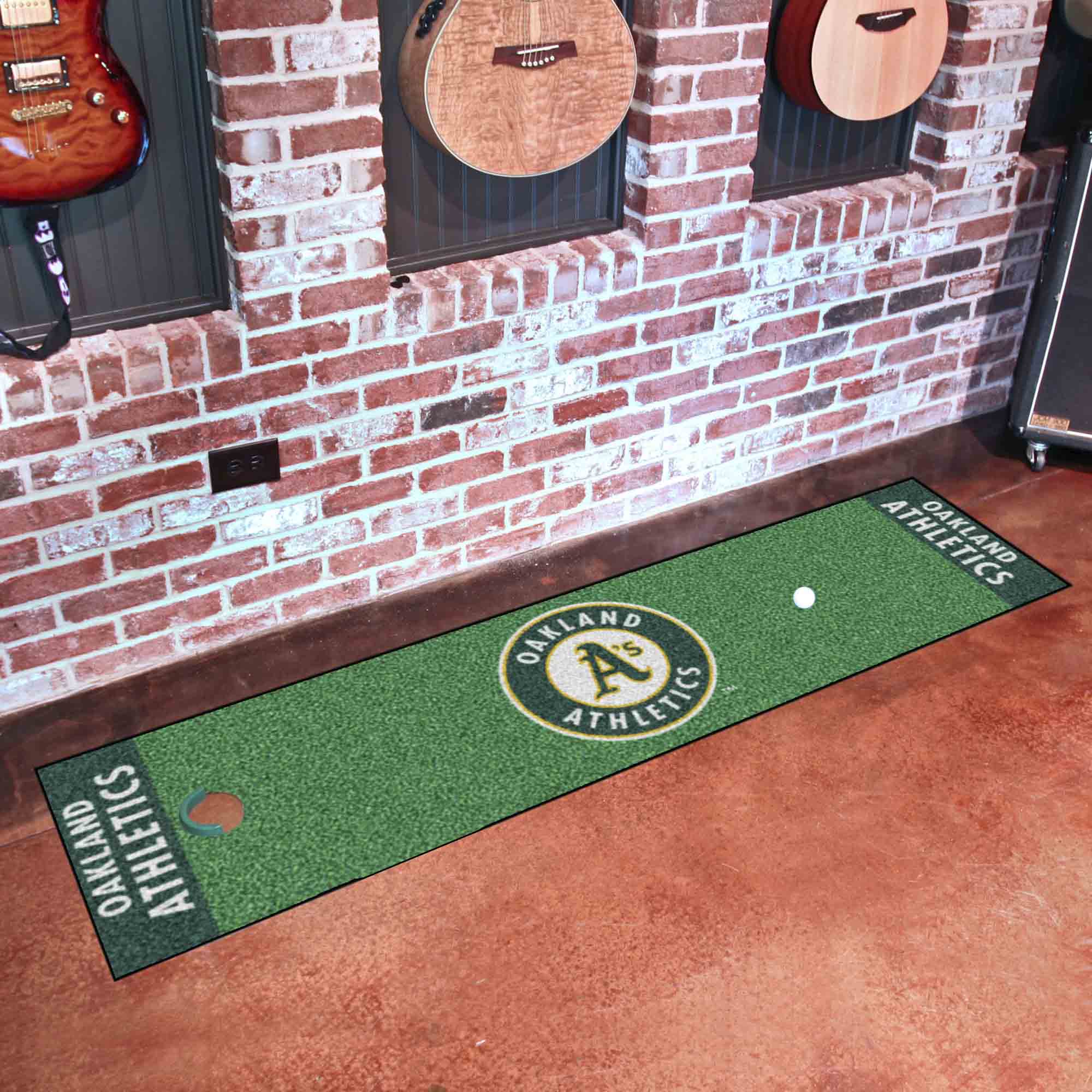 Oakland Athletics Putting Green Mat - 1.5ft. x 6ft.