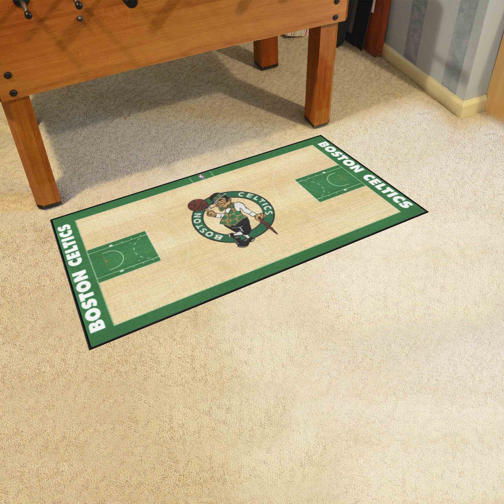 Boston Celtics Large Court Runner Rug - 30in. x 54in. - Boston Celtics