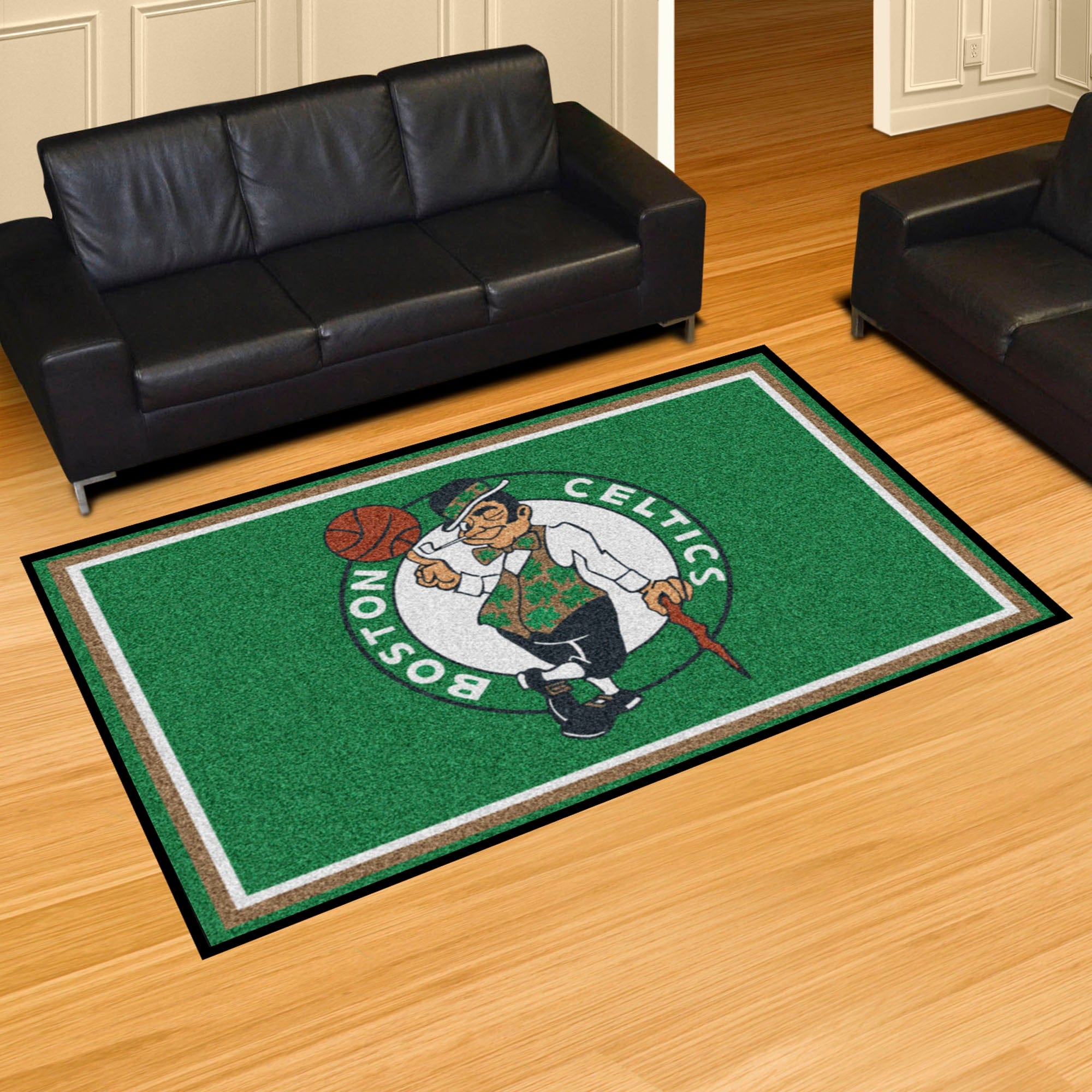 Boston Celtics 5ft. x 8 ft. Plush Area Rug - Boston Celtics