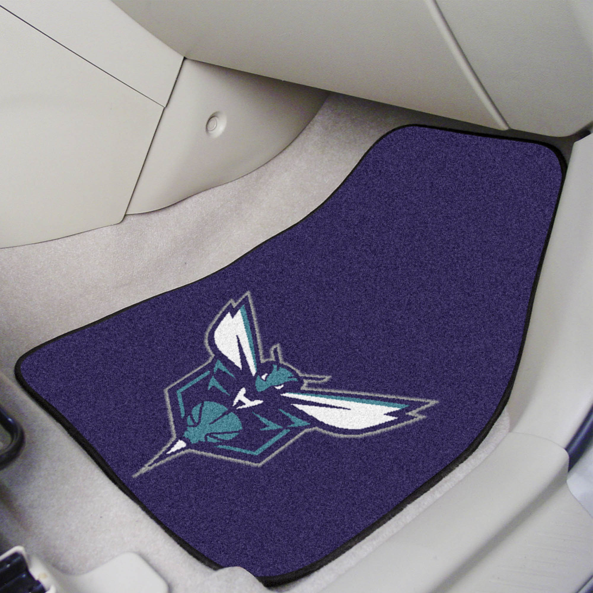 Charlotte Hornets Front Carpet Car Mat Set - 2 Pieces