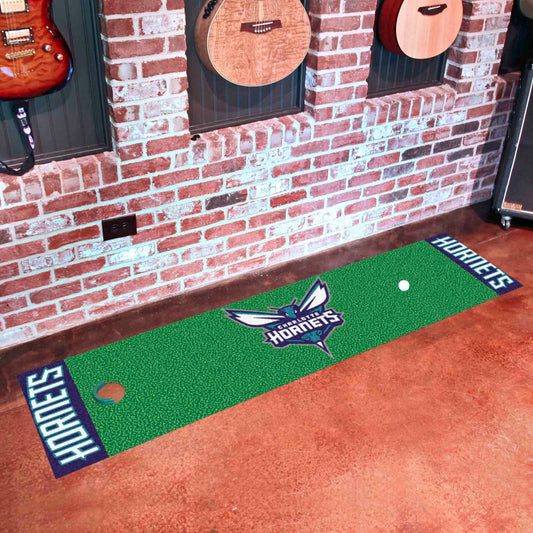 Charlotte Hornets Putting Green Mat - 1.5ft. x 6ft. - Charlotte Hornets