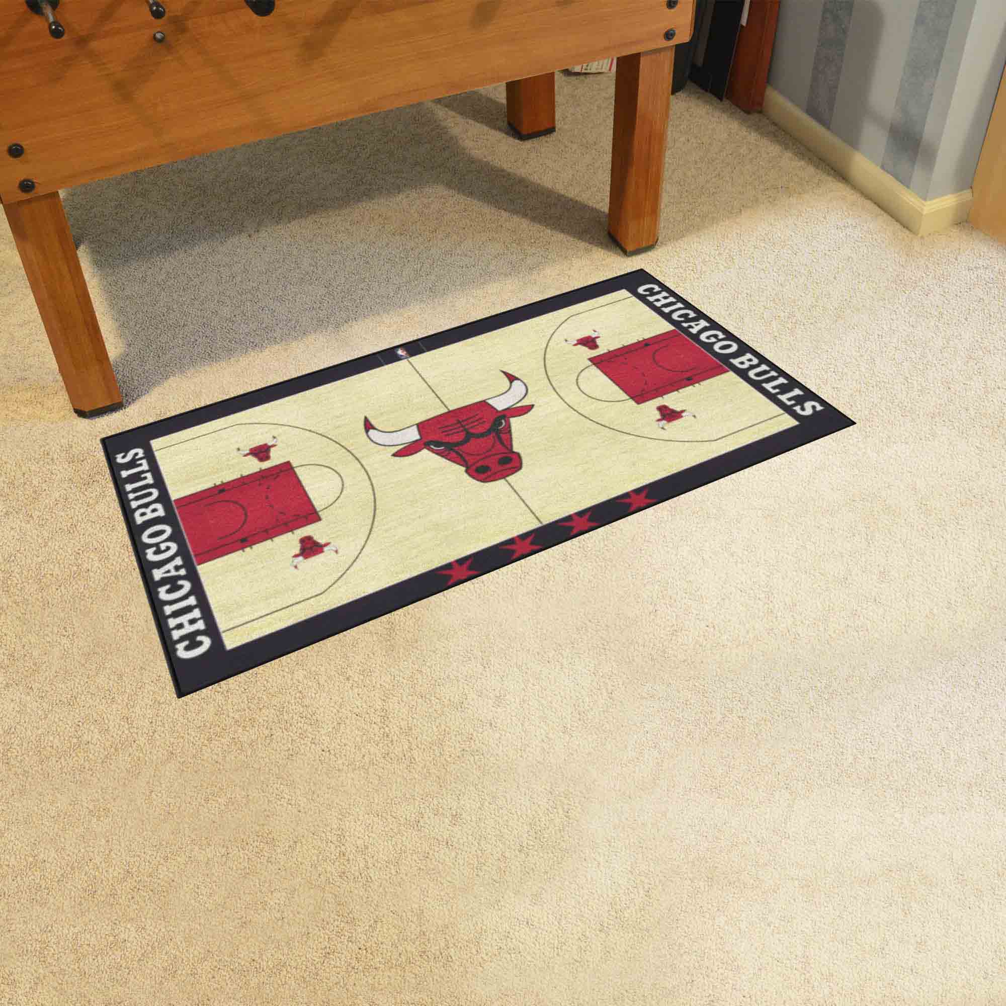 Chicago Bulls Large Court Runner Rug - 30in. x 54in. - Chicago Bulls