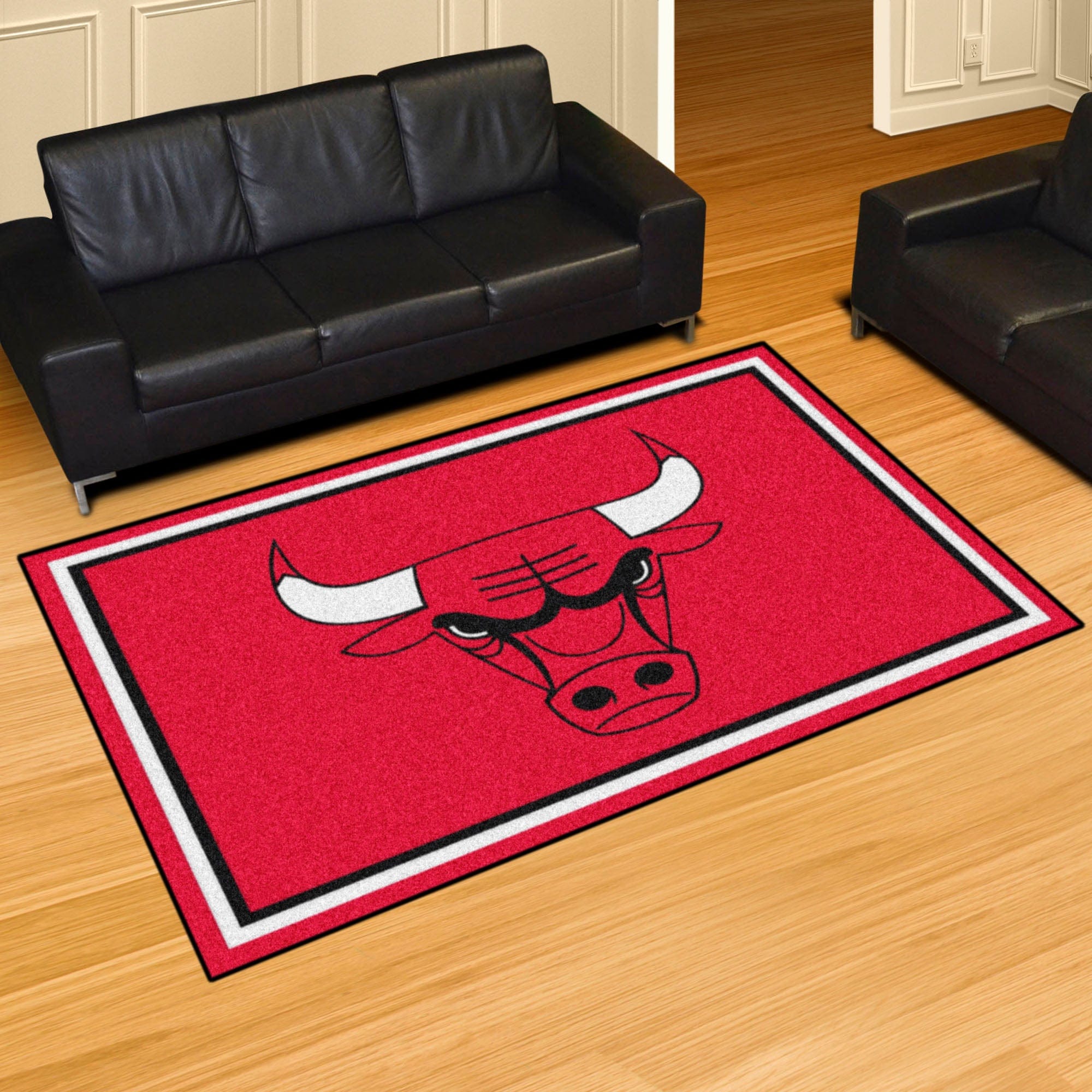 Chicago Bulls 5ft. x 8 ft. Plush Area Rug - Chicago Bulls