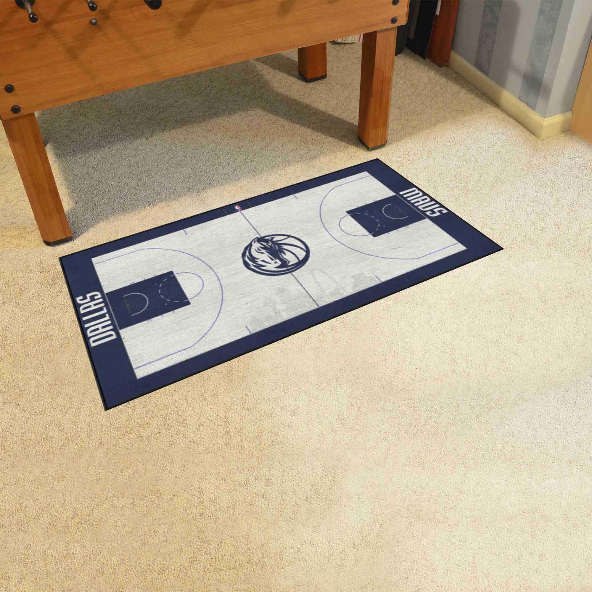 Dallas Mavericks Large Court Runner Rug - 30in. x 54in. - Dallas Mavericks