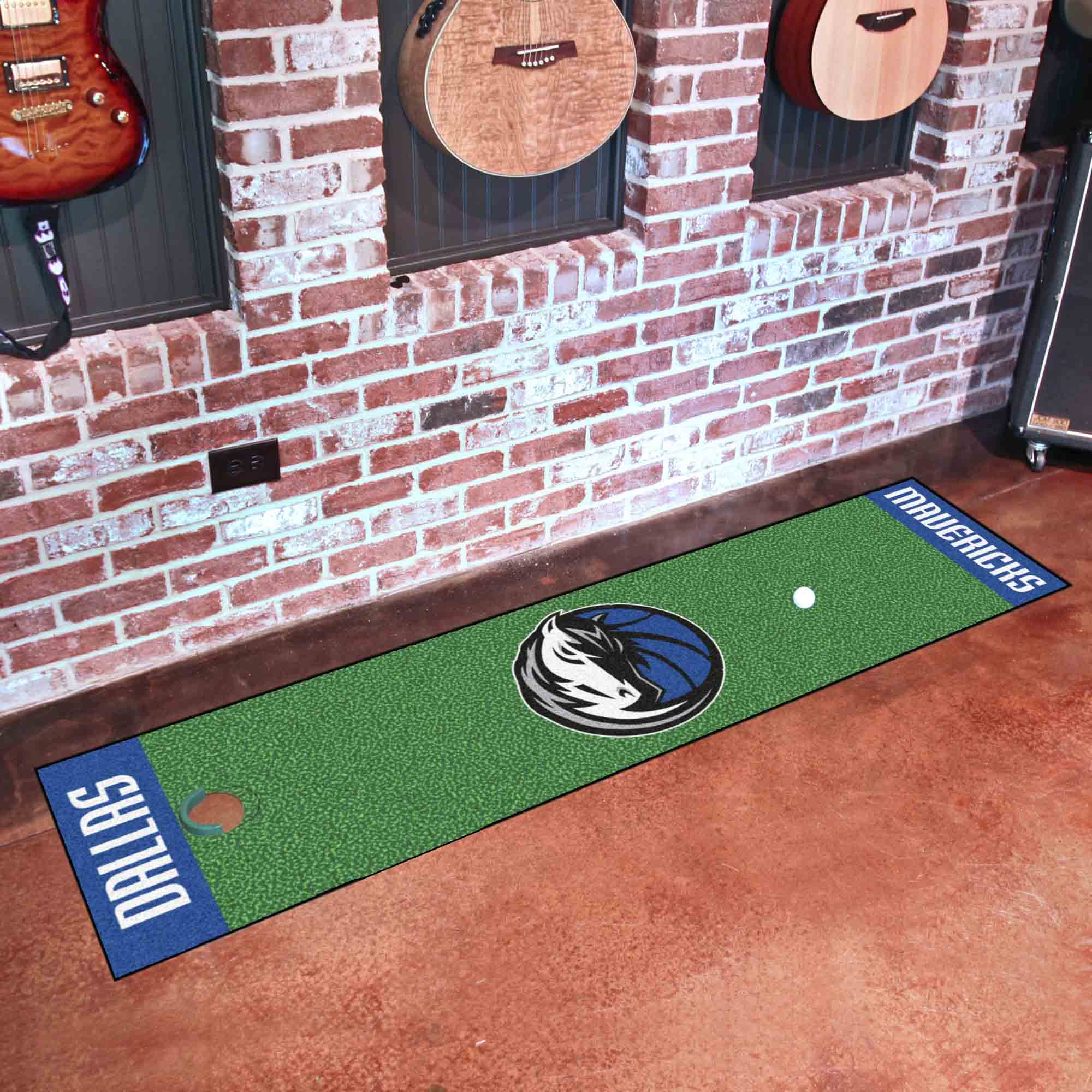 Dallas Mavericks Putting Green Mat - 1.5ft. x 6ft. - Dallas Mavericks