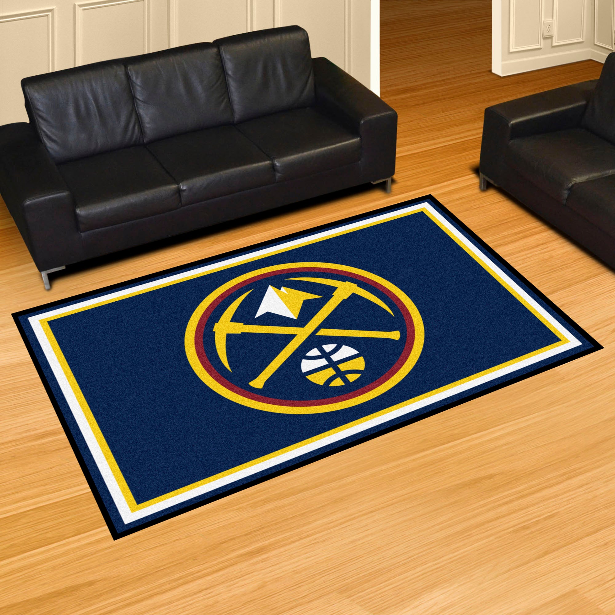 Denver Nuggets 5ft. x 8 ft. Plush Area Rug