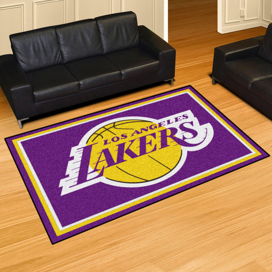 Los Angeles Lakers 5ft. x 8 ft. Plush Area Rug