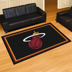 Miami Heat 5ft. x 8 ft. Plush Area Rug - Miami Heat