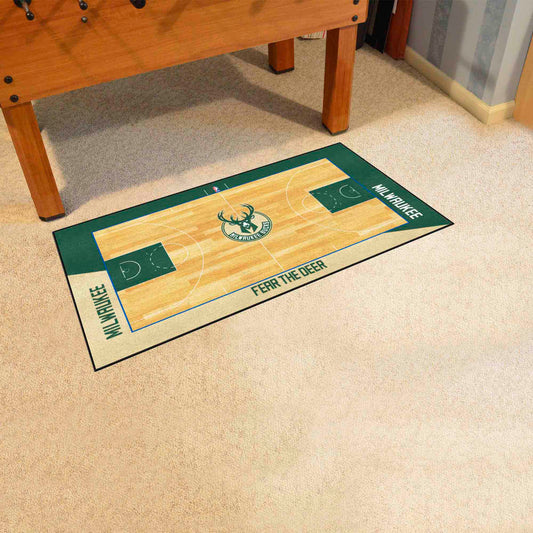 Milwaukee Bucks Large Court Runner Rug - 30in. x 54in.