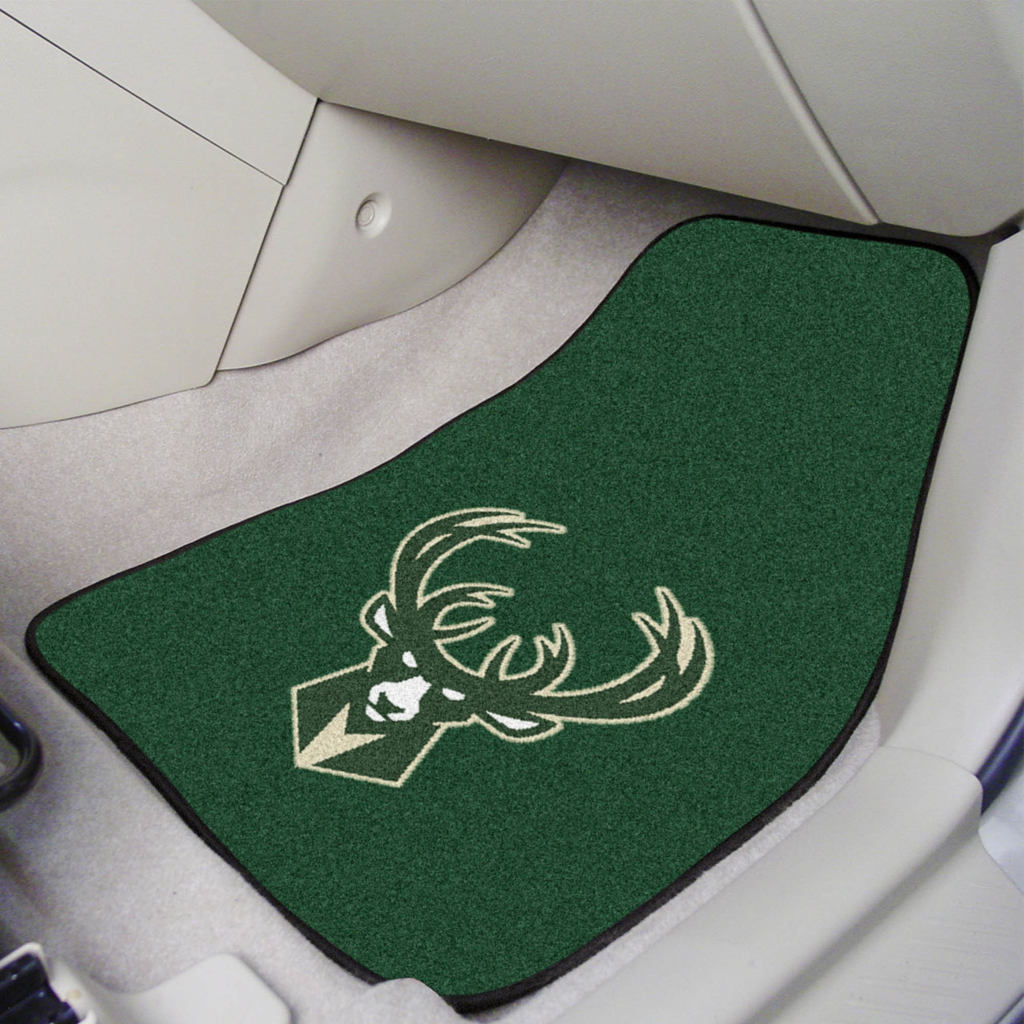 Milwaukee Bucks Front Carpet Car Mat Set - 2 Pieces