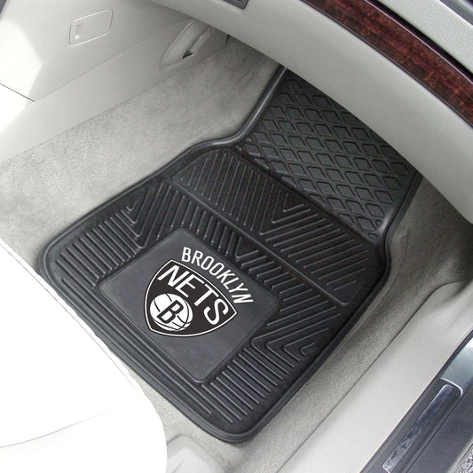 Brooklyn Nets Heavy Duty Car Mat Set - 2 Pieces - Brooklyn Nets