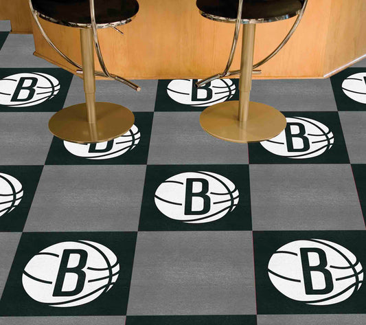 Brooklyn Nets Team Carpet Tiles - 45 Sq Ft.