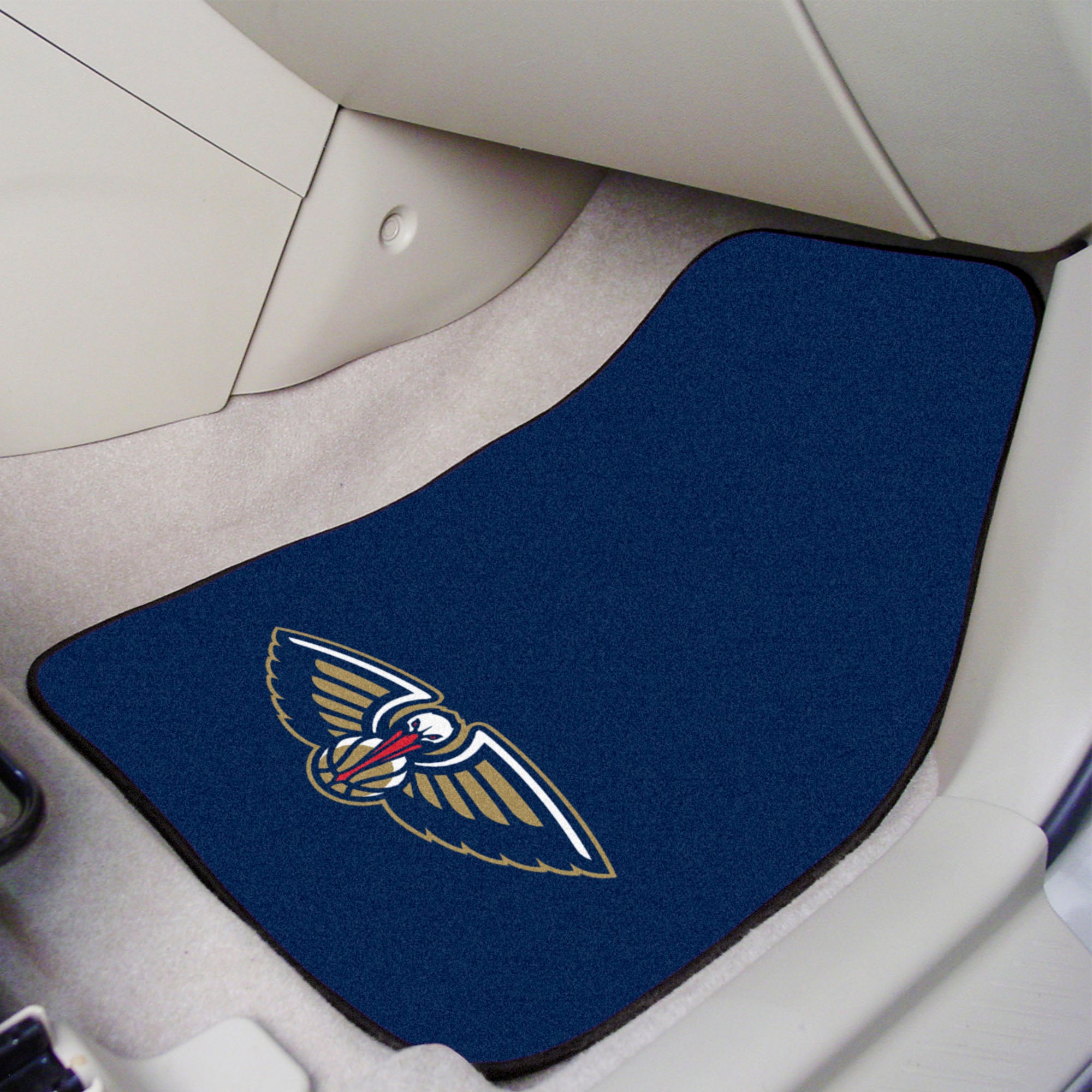 New Orleans Pelicans Front Carpet Car Mat Set - 2 Pieces - New Orleans Pelicans