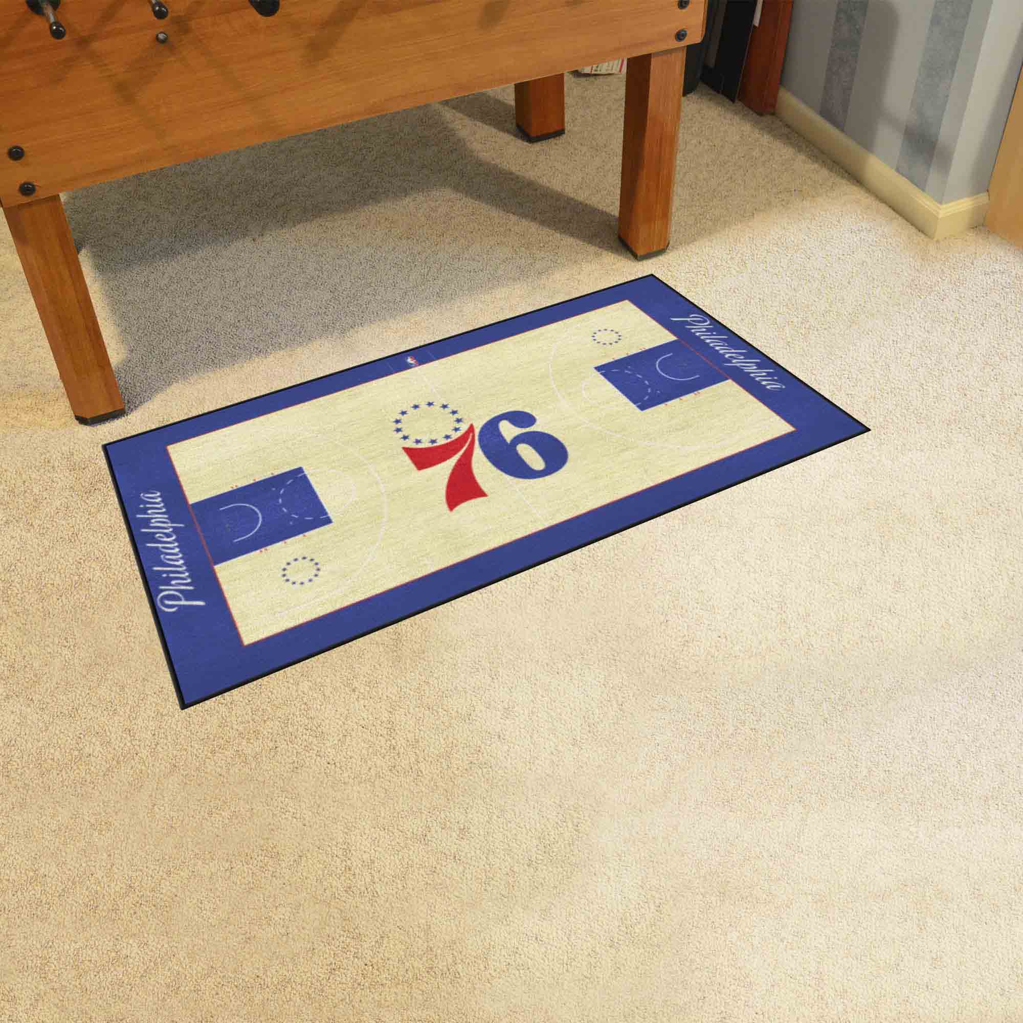 Philadelphia 76ers Large Court Runner Rug - 30in. x 54in.