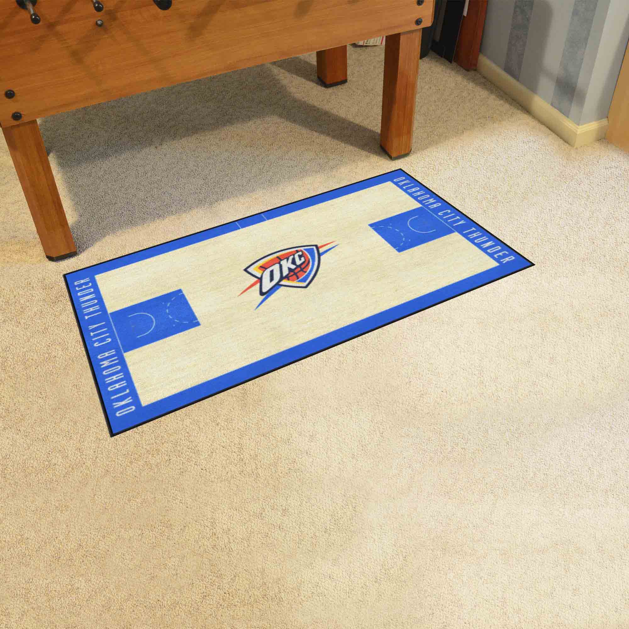 Oklahoma City Thunder Large Court Runner Rug - 30in. x 54in. - Oklahoma City Thunder