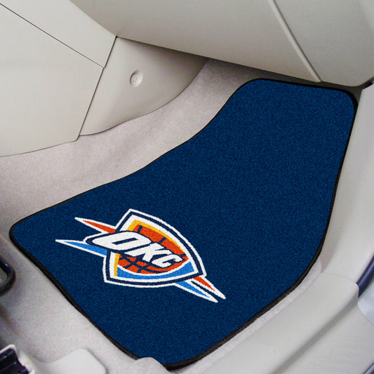 Oklahoma City Thunder Front Carpet Car Mat Set - 2 Pieces - Oklahoma City Thunder