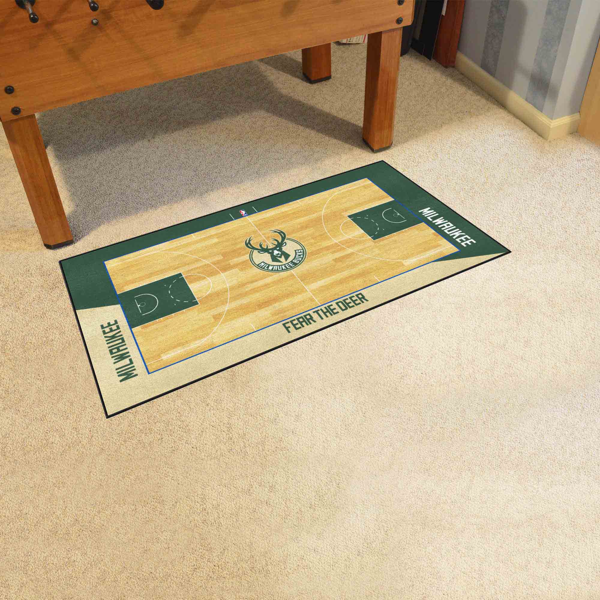 Milwaukee Bucks Court Runner Rug - 24in. x 44in. - Milwaukee Bucks