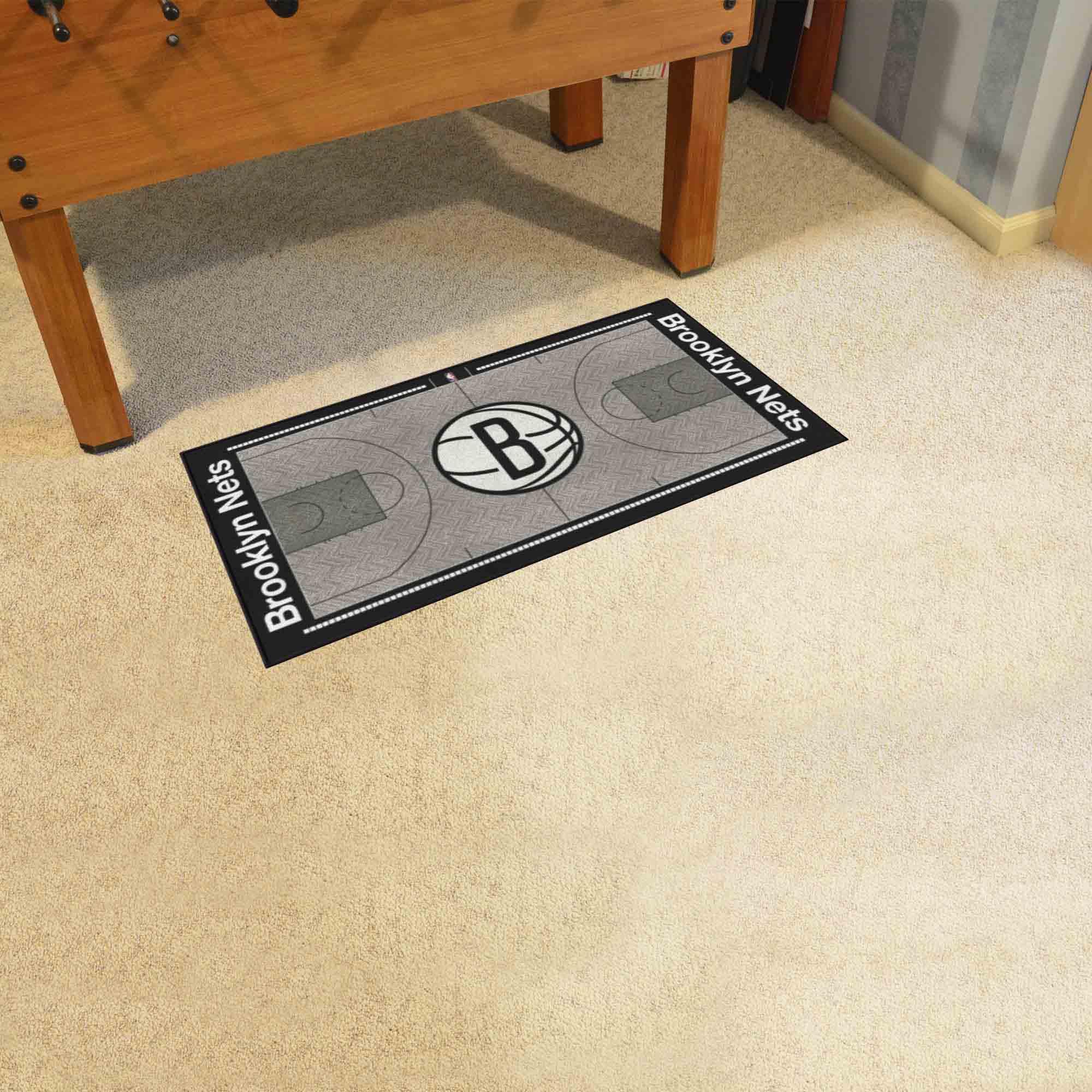 Brooklyn Nets Court Runner Rug - 24in. x 44in. - Brooklyn Nets