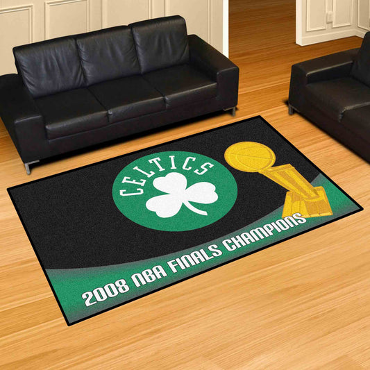 Boston Celtics 2008 NBA Champions 5ft. x 8 ft. Plush Area Rug