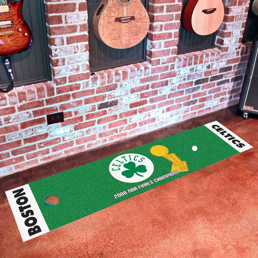 Boston Celtics 2008 NBA Champions Putting Green Mat - 1.5ft. x 6ft. - Boston Celtics