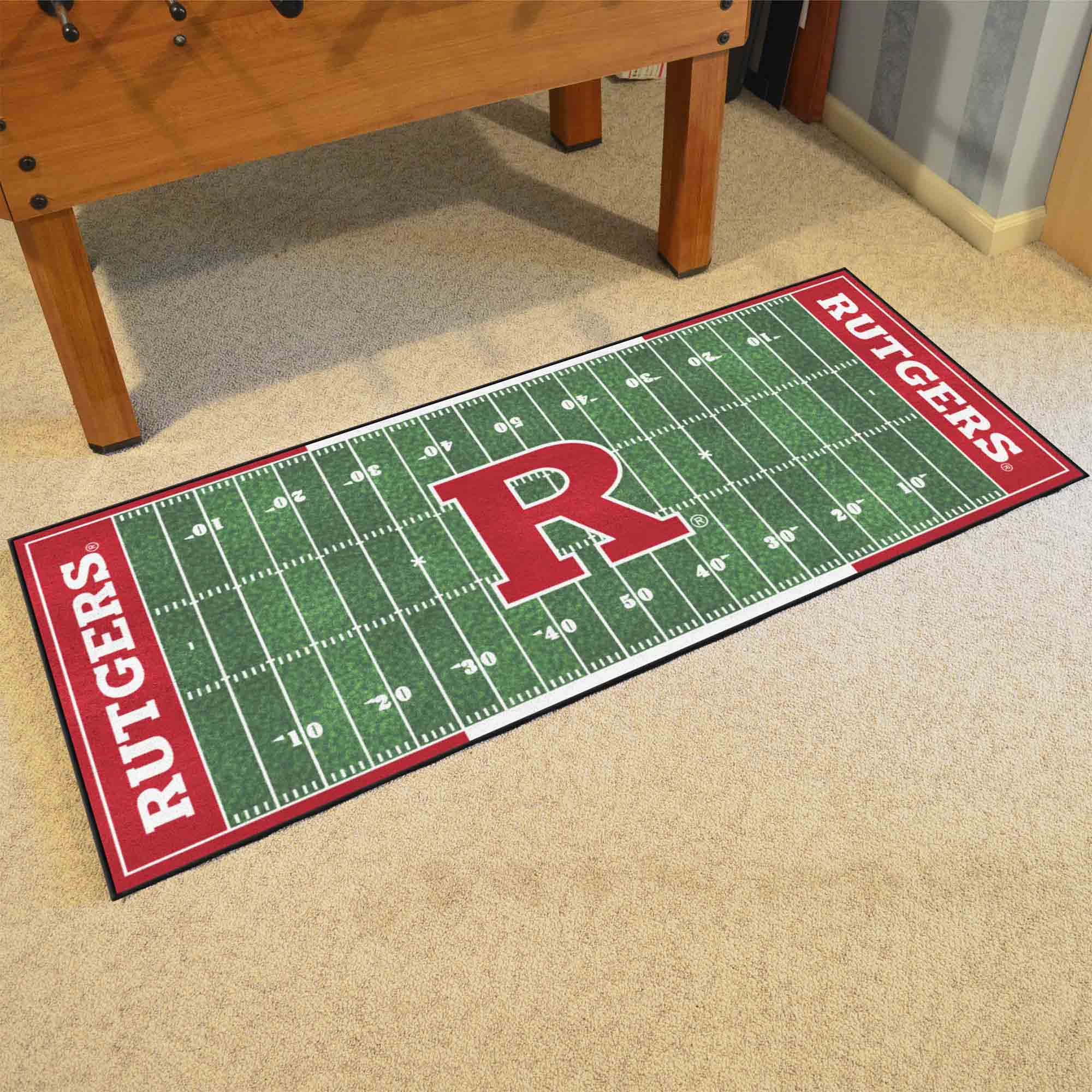 Rutgers Scarlett Knights Field Runner Mat - 30in. x 72in.