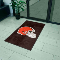 Cleveland Browns 3X5 High-Traffic Mat with Durable Rubber Backing - Portrait Orientation - Cleveland Browns