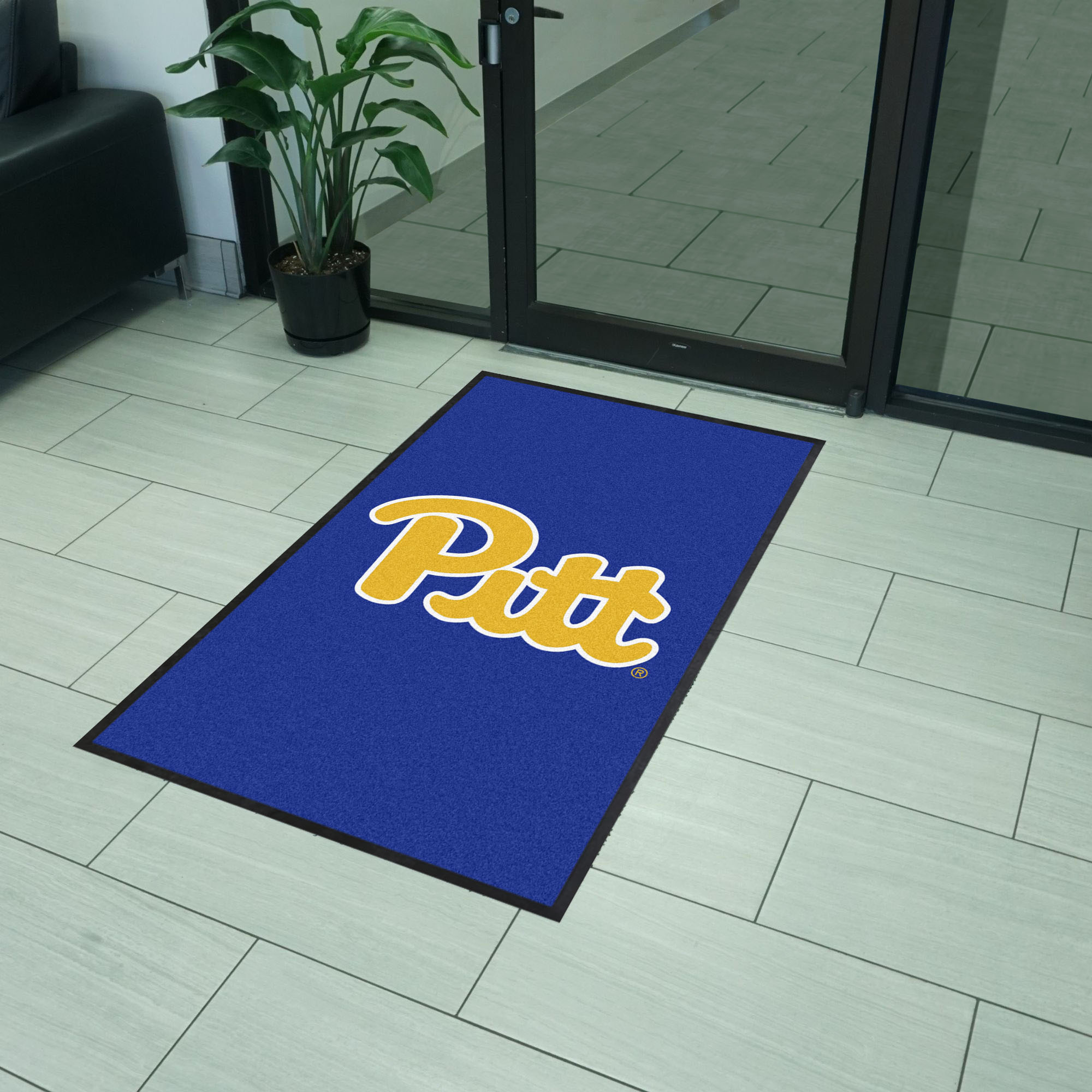 Pitt 3X5 High-Traffic Mat with Durable Rubber Backing - Portrait Orientation