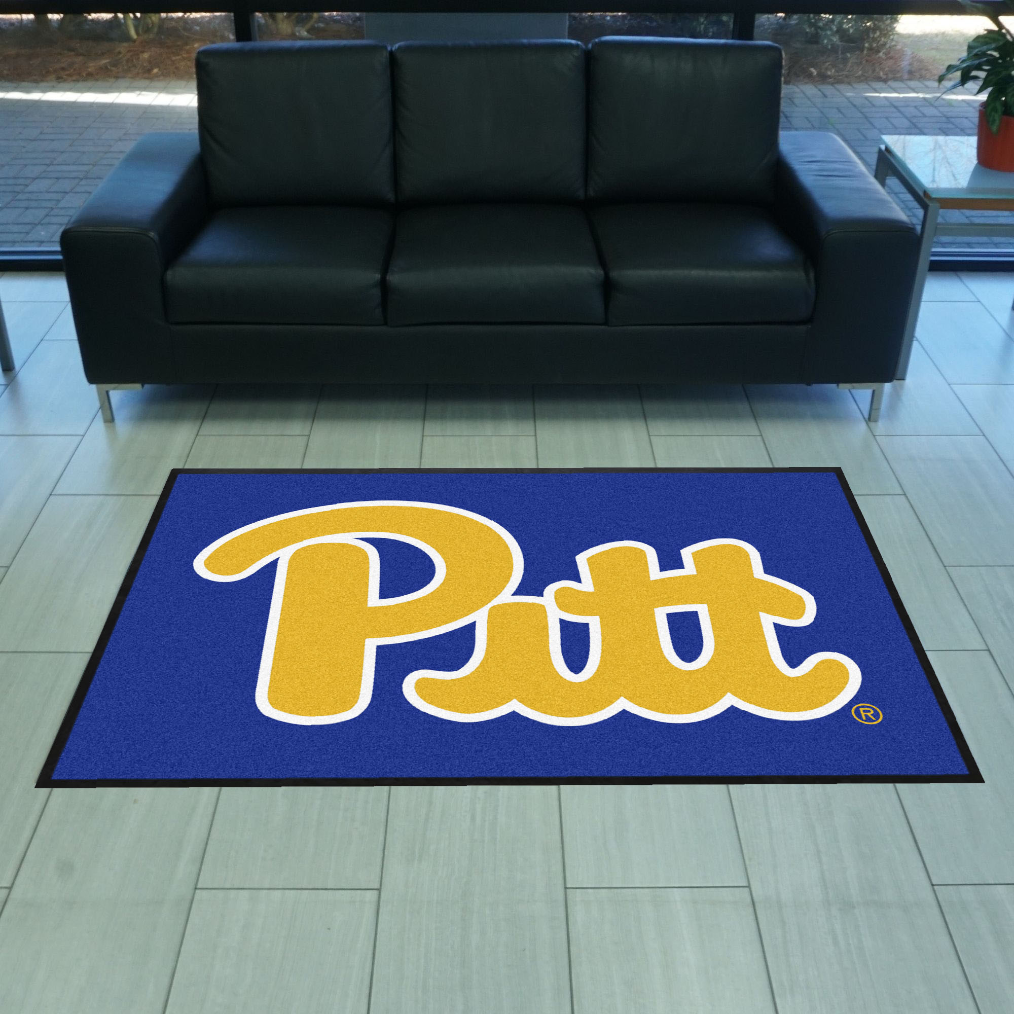 Pitt4X6 High-Traffic Mat with Durable Rubber Backing - Landscape Orientation