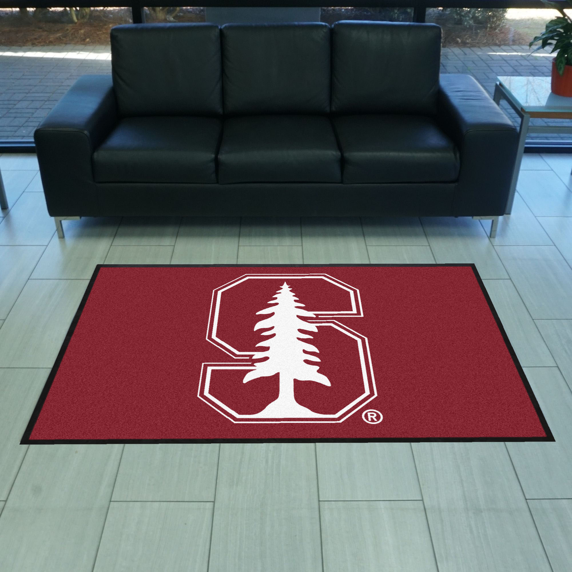 Stanford 4X6 High-Traffic Mat with Durable Rubber Backing - Landscape Orientation