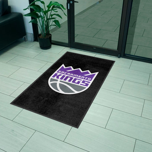 Sacramento Kings 3X5 High-Traffic Mat with Durable Rubber Backing - Portrait Orientation - Sacramento Kings