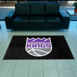 Sacramento Kings 4X6 High-Traffic Mat with Durable Rubber Backing - Landscape Orientation