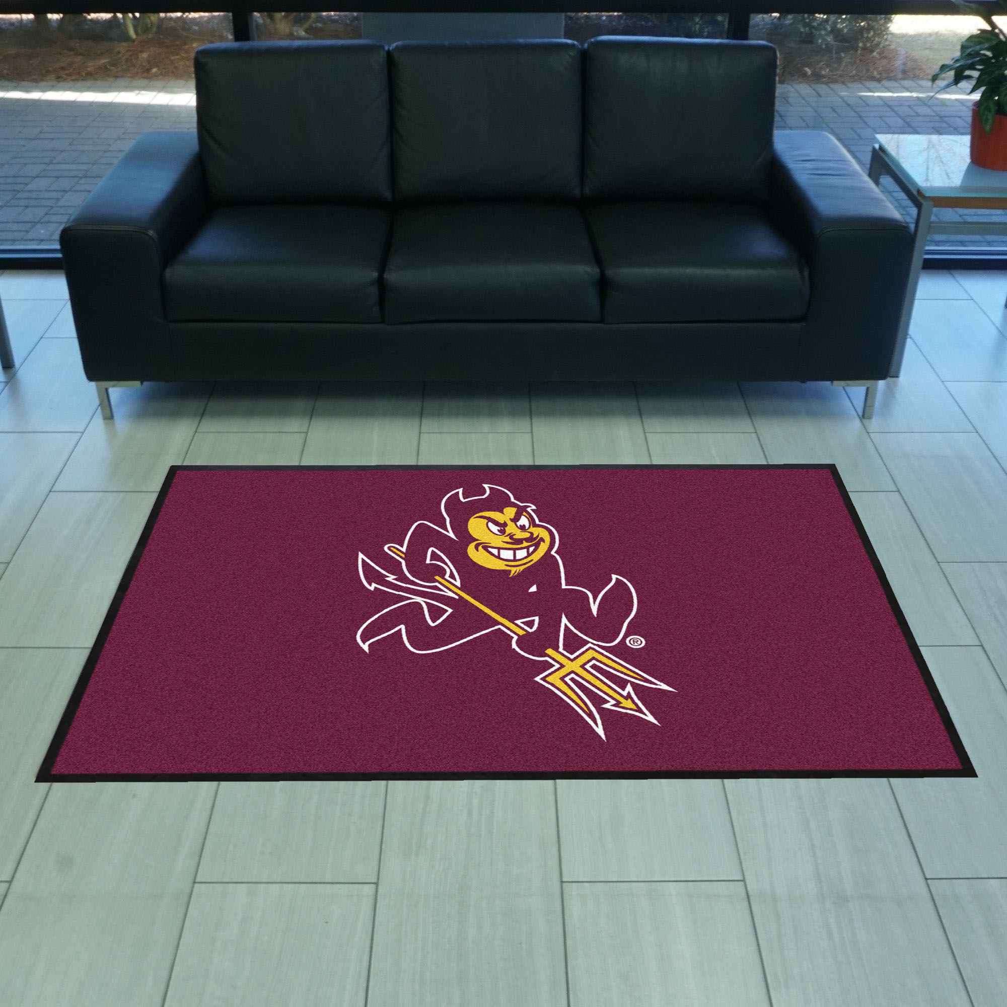 Arizona State 4X6 High-Traffic Mat with Durable Rubber Backing - Landscape Orientation