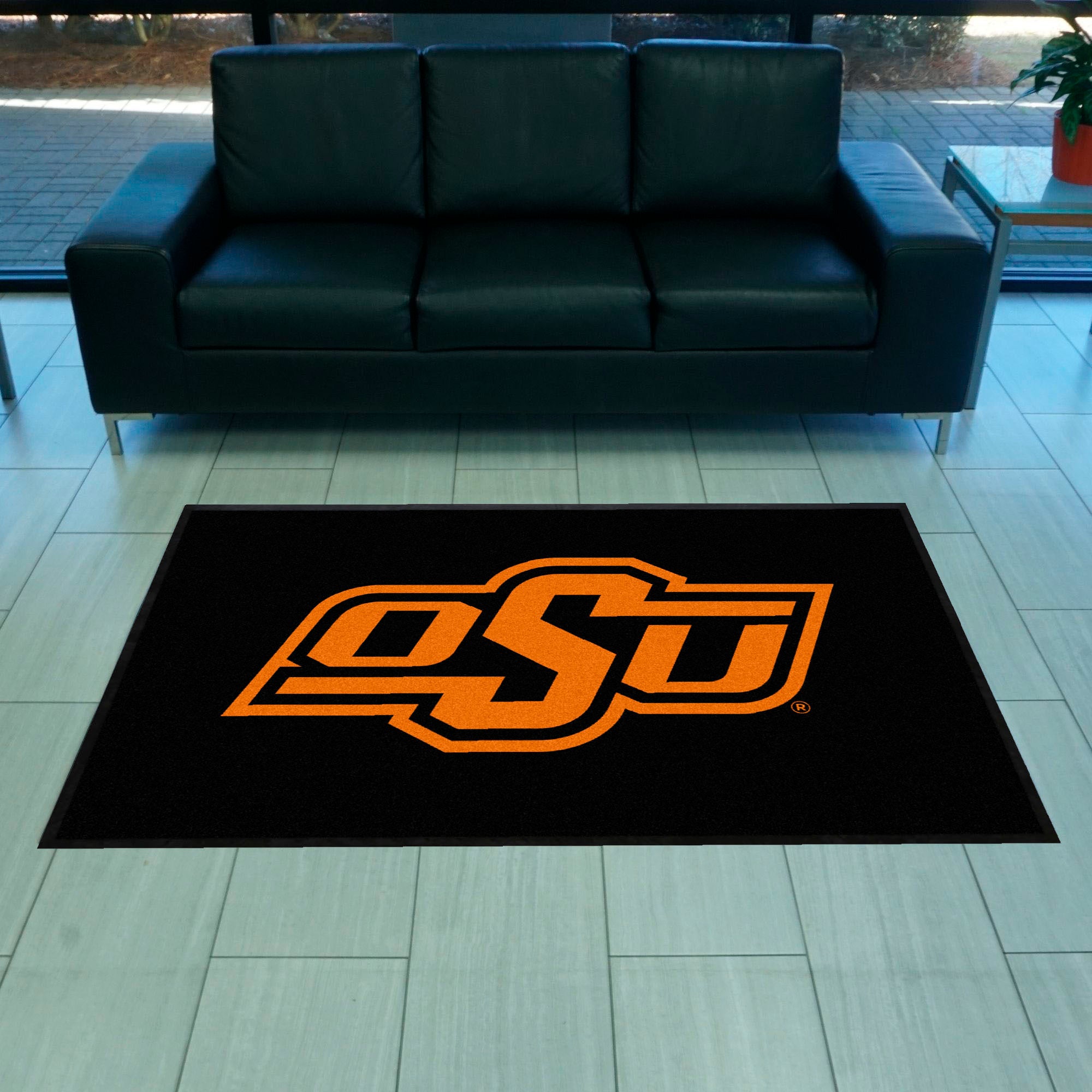 Oklahoma State 4X6 High-Traffic Mat with Durable Rubber Backing - Landscape Orientation - Oklahoma State