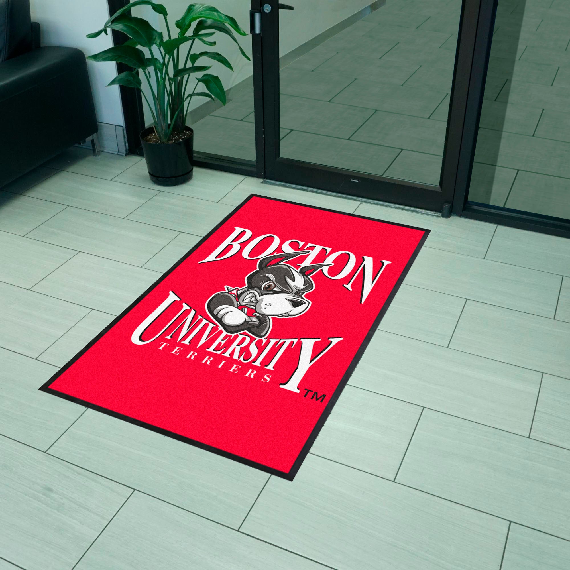 Boston 3X5 High-Traffic Mat with Durable Rubber Backing - Portrait Orientation