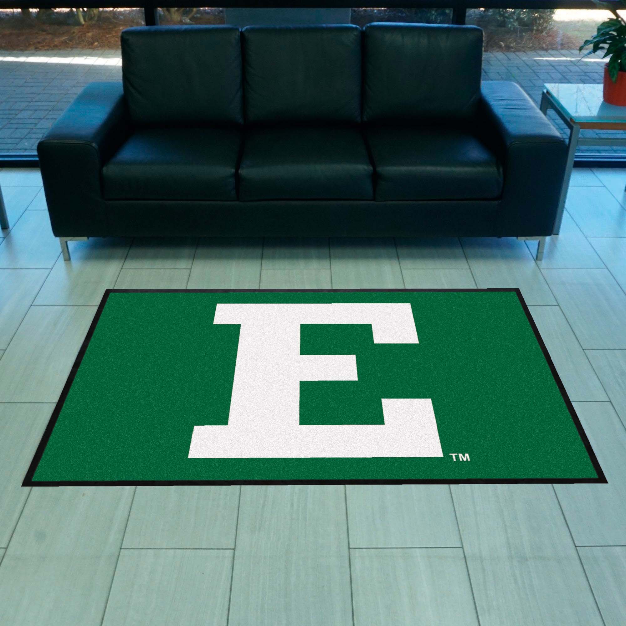 Eastern Michigan 4X6 High-Traffic Mat with Durable Rubber Backing - Landscape Orientation