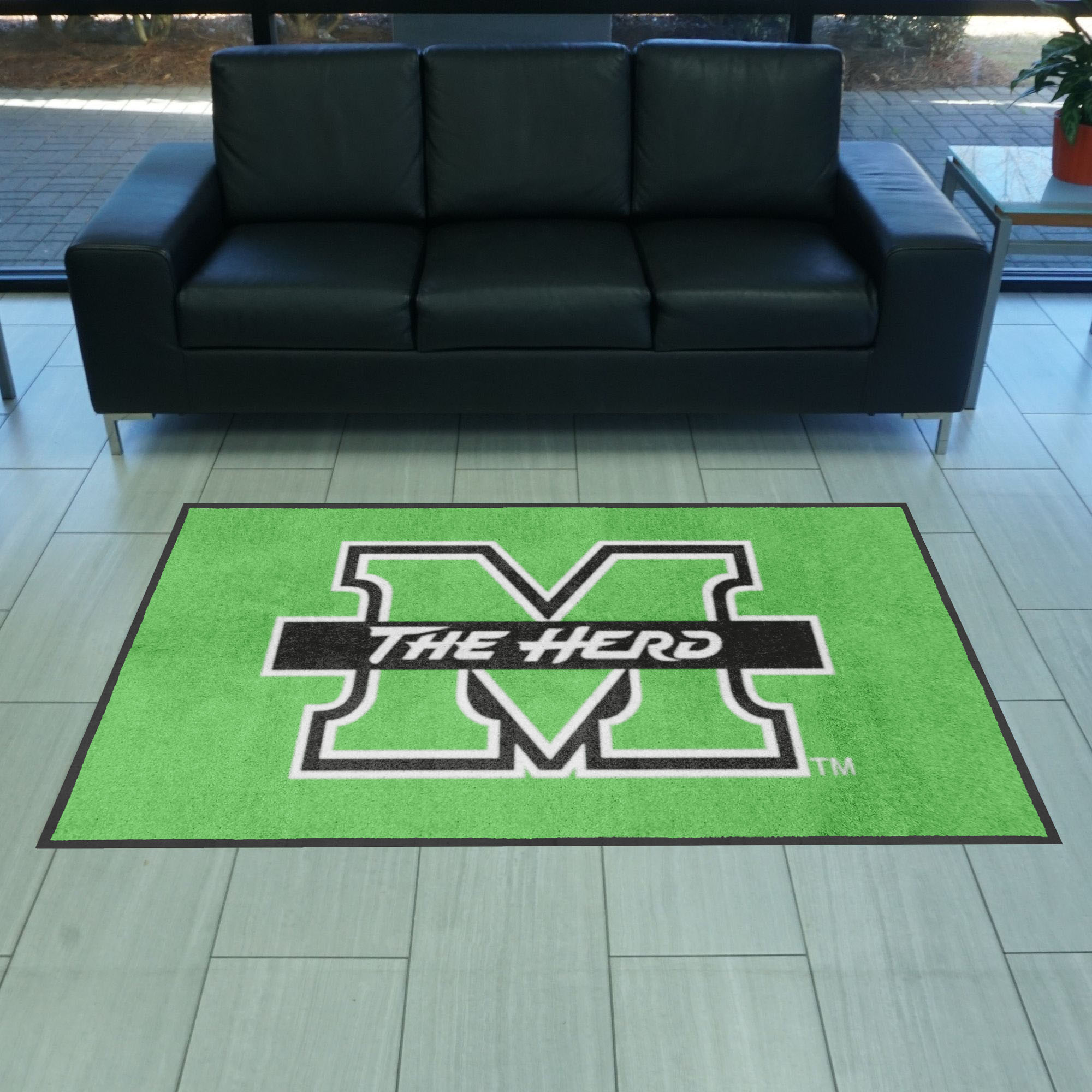 Marshall 4X6 High-Traffic Mat with Durable Rubber Backing - Landscape Orientation