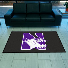 Northwestern4X6 High-Traffic Mat with Durable Rubber Backing - Landscape Orientation