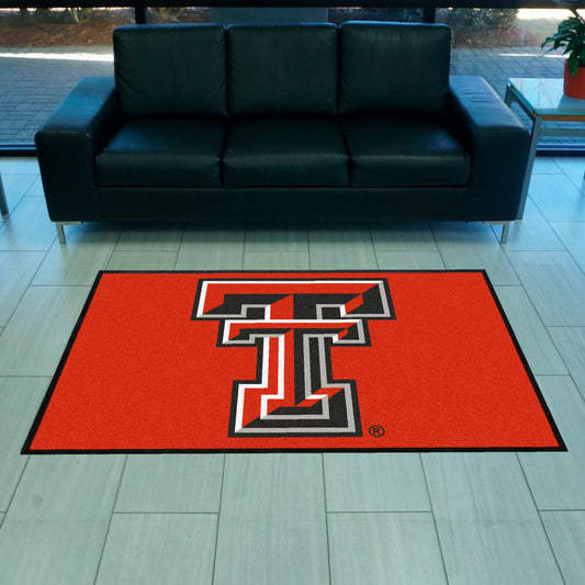 Texas Tech 4X6 High-Traffic Mat with Durable Rubber Backing - Landscape Orientation