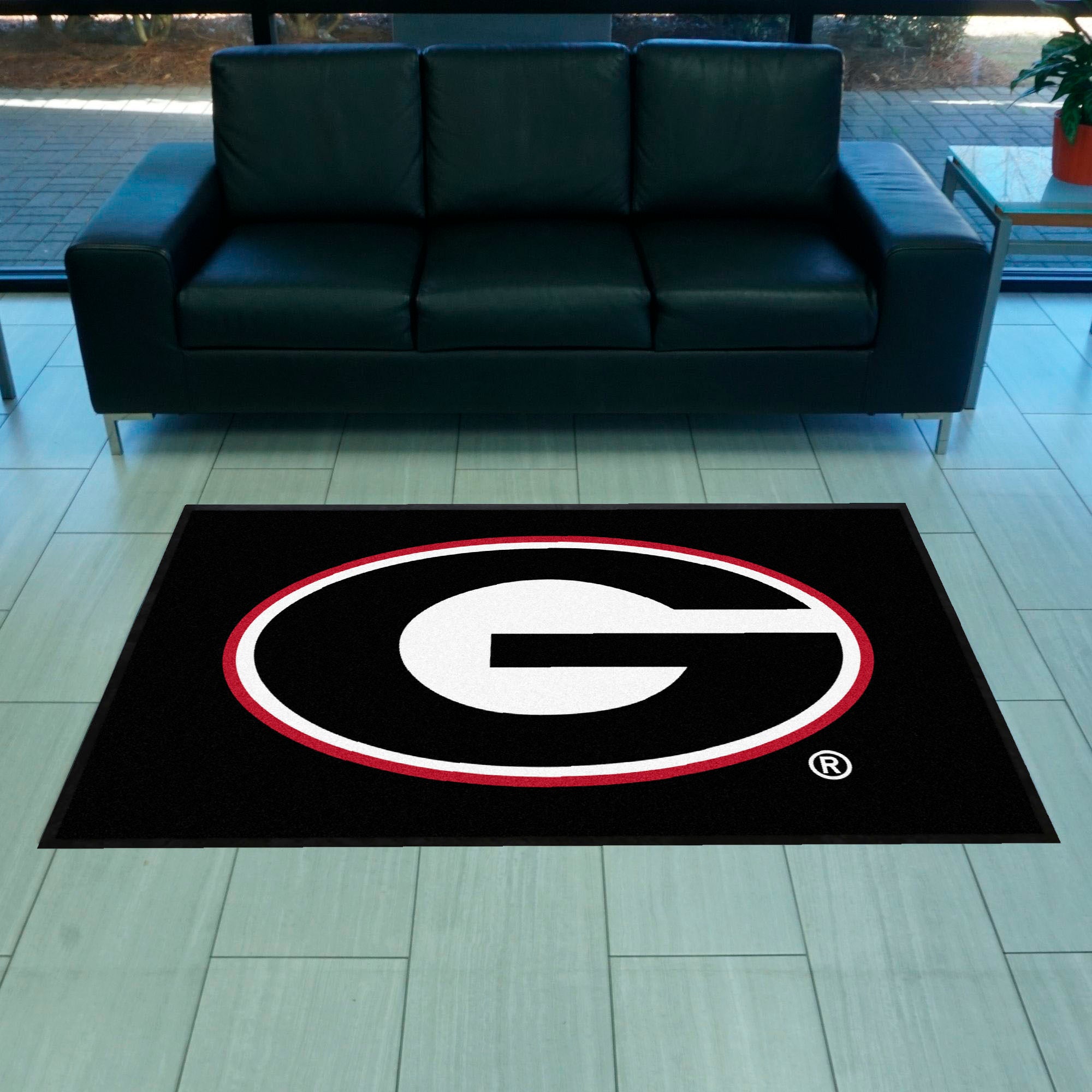 Georgia4X6 High-Traffic Mat with Durable Rubber Backing - Landscape Orientation